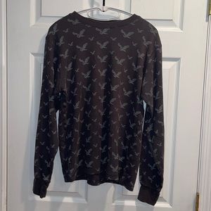Machine graphic long sleeve gray thermal medium
